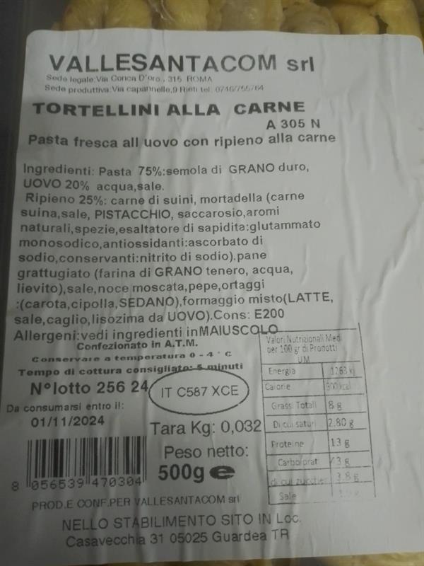 TORTELLINI 1PZ=500GR