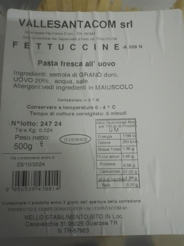 FETTUCCINE 1PZ=500GR