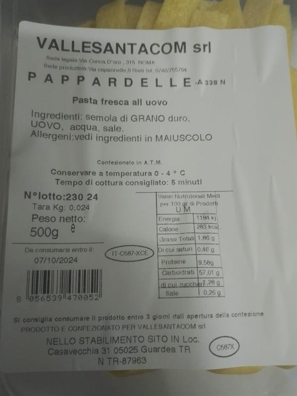 PAPPARDELLE 1PZ=500GR