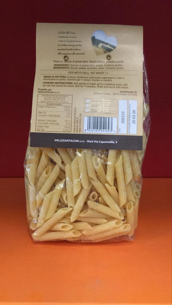 PENNE RIGATE 1PZ=500GR