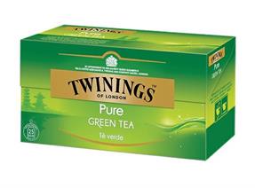 THE TWININGS PURE GREEN TEA 1 PZ=25 FL