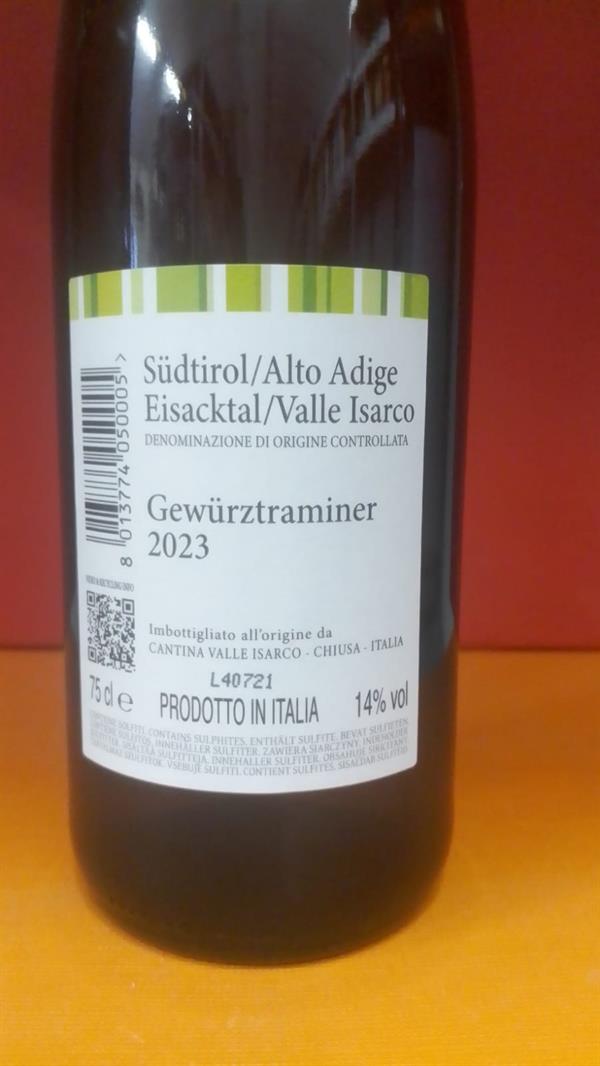 VINO GEWÜRZTRAMINER DOC - C.P. VALLE ISARCO 0,75X1PZ