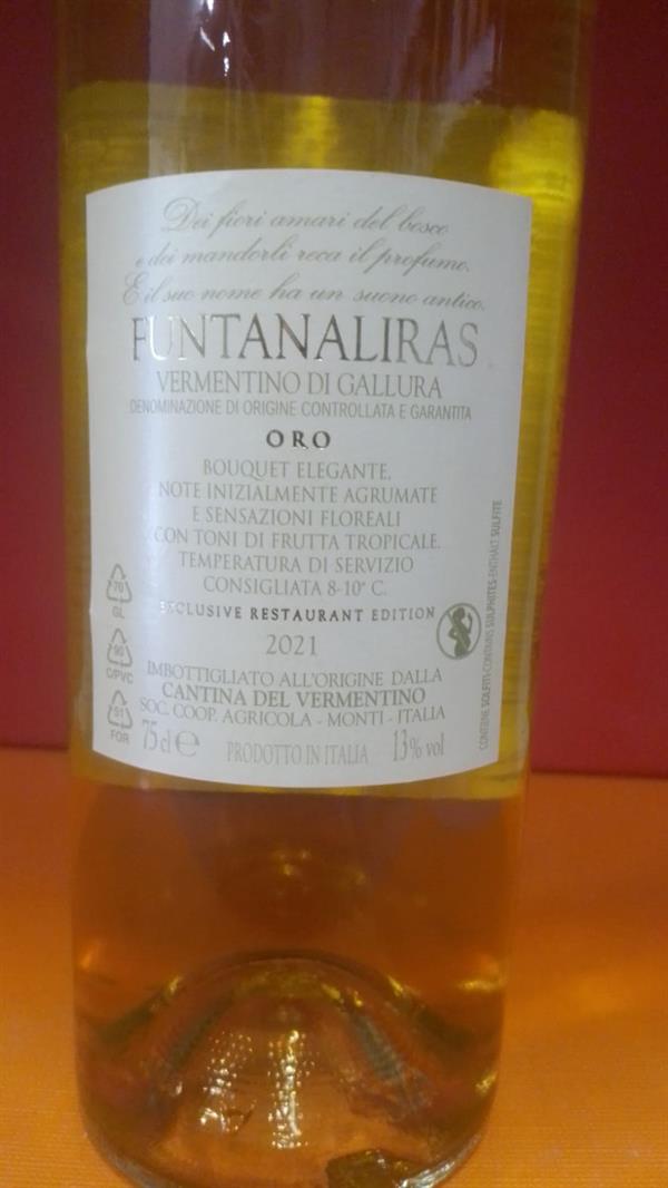 VINO VERMENTINO DI GALLURA 1 PZ