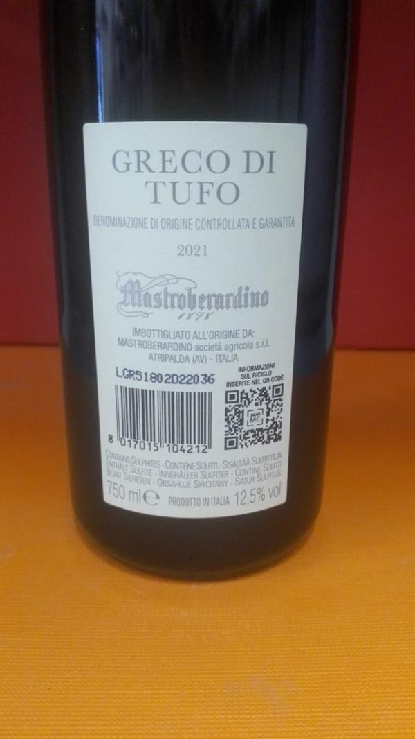 VINO GRECO DI TUFO MASTROBERARDINO 1 PZ