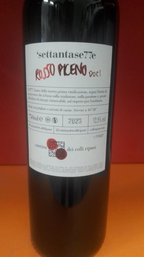 VINO ROSSO PICENO DOC RIPANI 1 PZ